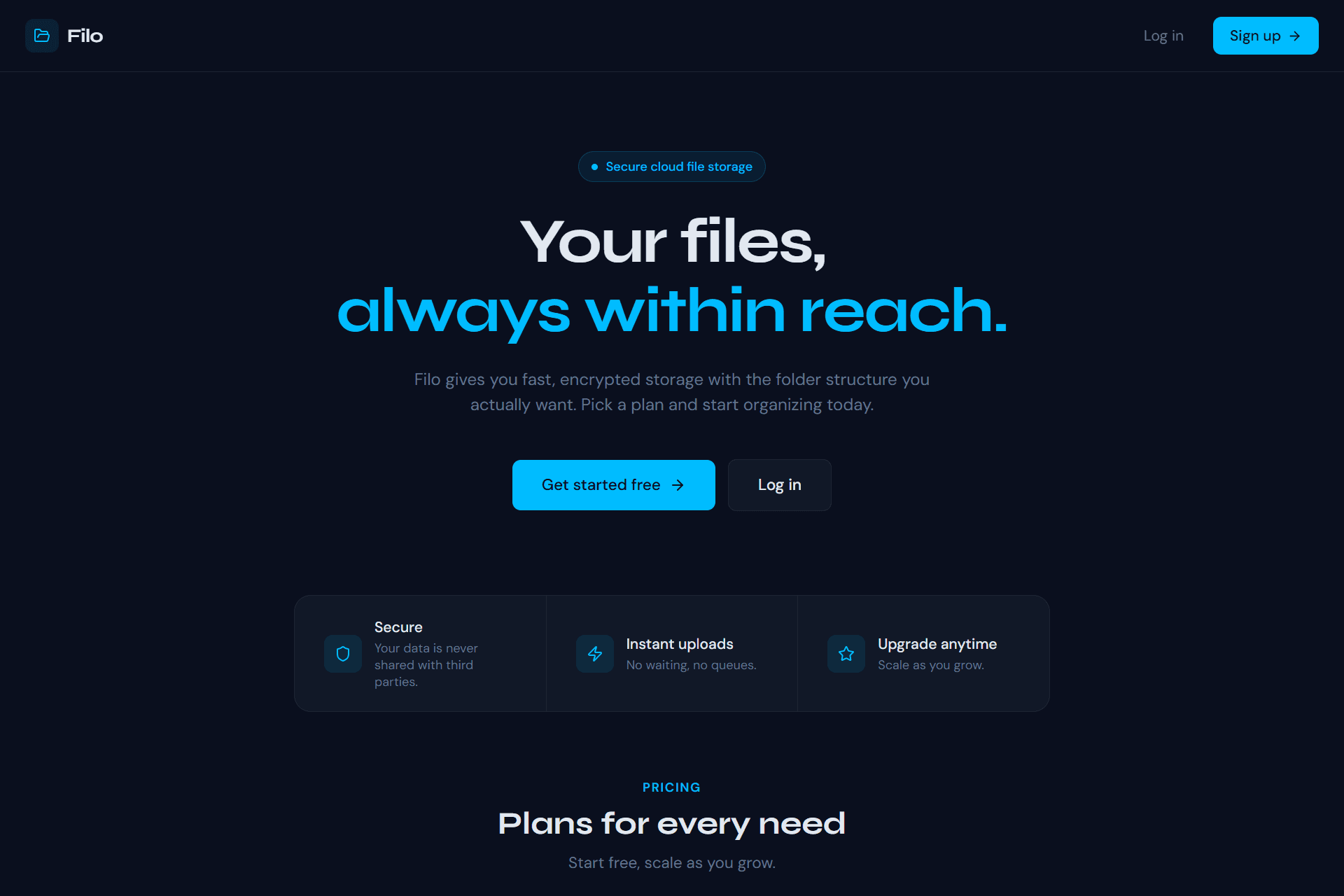 Cloud File Storage Platform